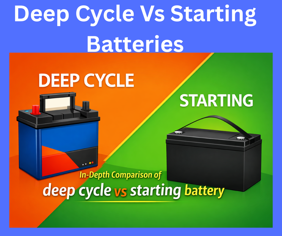 Difference between Deep Cycle Batteries and Starting Batteries