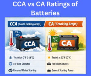difference between cca and ca rating of batteries explained